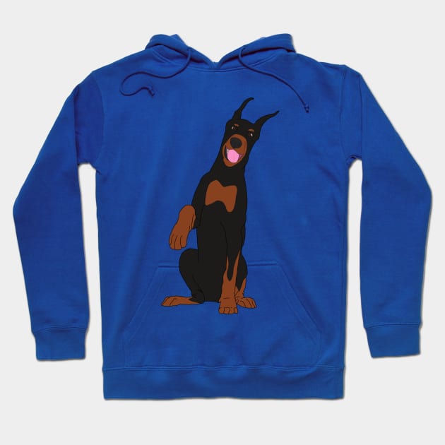 Doberman pinscher Hoodie by AMCArts